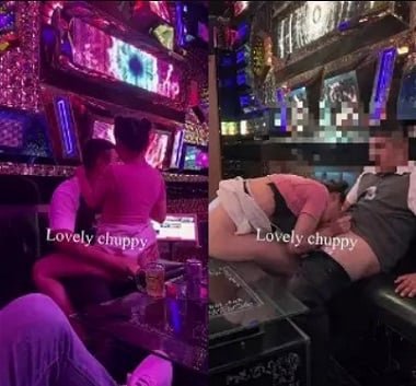 Cuidando de você da loja para o motel para gravar o vídeo