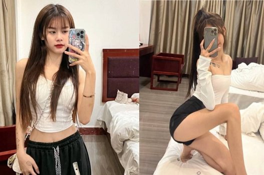 Carne adolescente vestida com roupas sexy na estalagem
