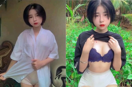 Em tóc ngắn hấp dẫn và đẹp