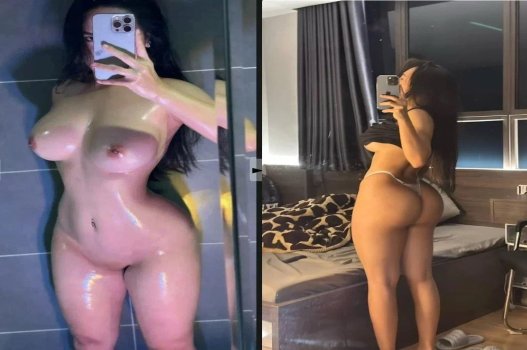 Gymer com grandes coxas com hobby deitado de costas para fodê -lo na boceta