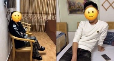 Os funcionários do marido e da mulher do clipe sexual