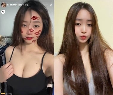 Lo thi Man Nghi, Tiktoker postou uma foto violenta com uma área genital rosa, muita água