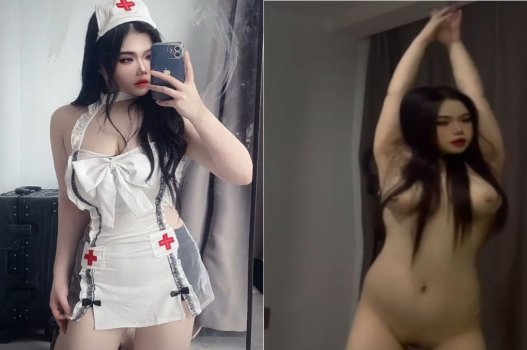 A linda enfermeira tratou o cara exibindo enormes bens